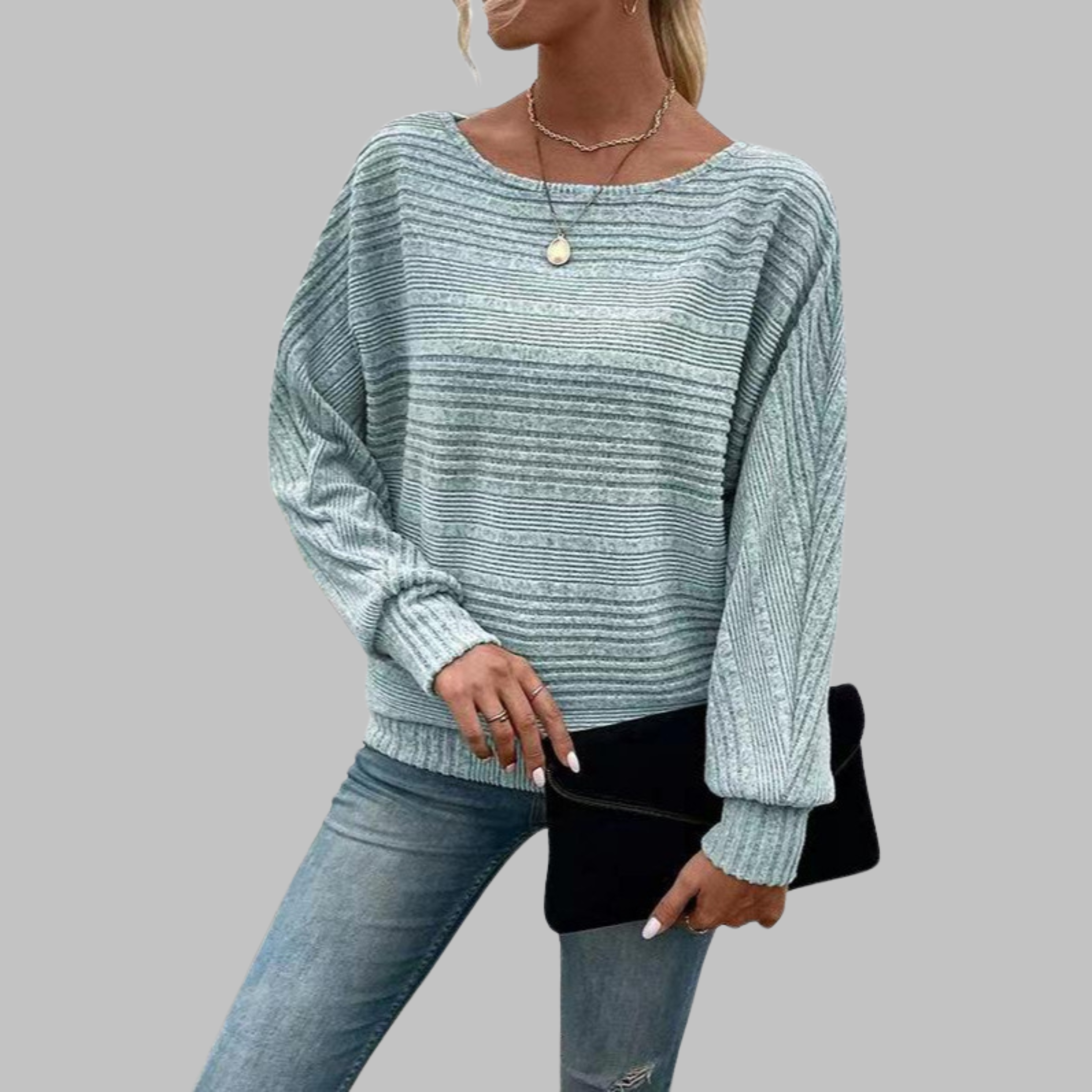 PERLITA™ - Casual Round Neck Long-Sleeve Top