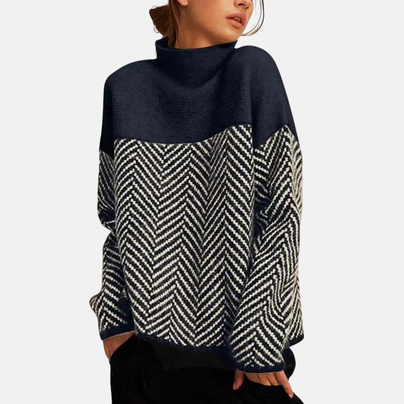 Eva - Pull Tricot Chevron