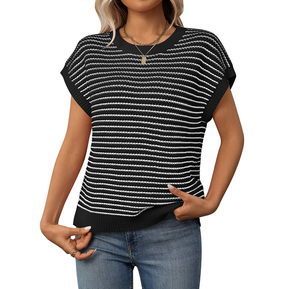 DAFROSA™ – Casual Striped Round-Neck Sweater