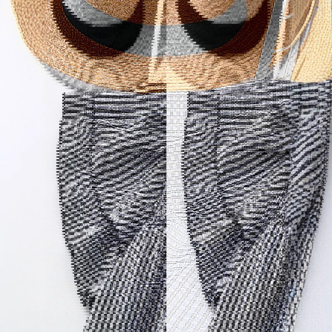 KRISTEL™ – Vintage Flowy Checkered Puff Sleeve Blouse