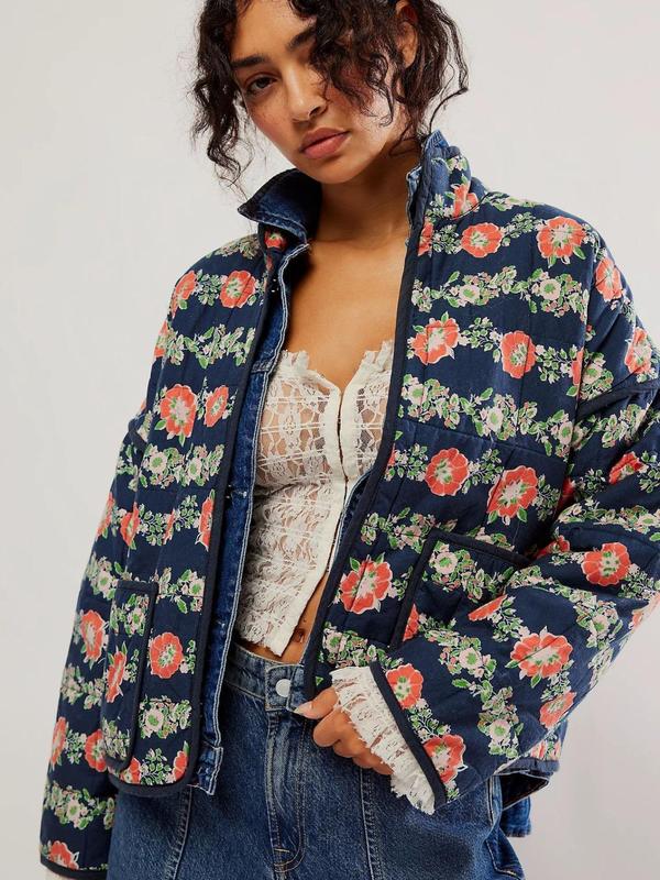 SALENTINE™ - Chic Print Style Long Sleeve Jacket