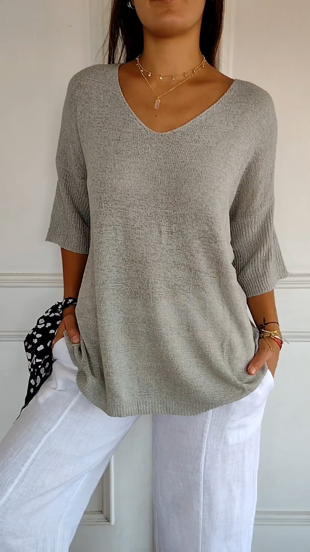 AMANDA | BLOUSE EN TRICOT DÉCONTRACTÉE