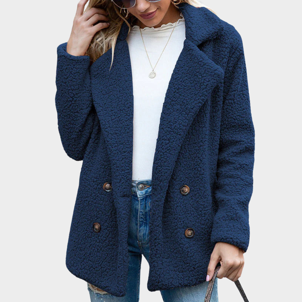 Delphine | Manteau Teddy à Col