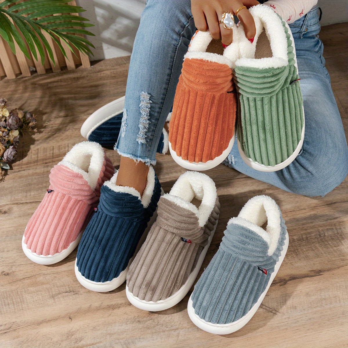 Maureen | Chaussons en peluche