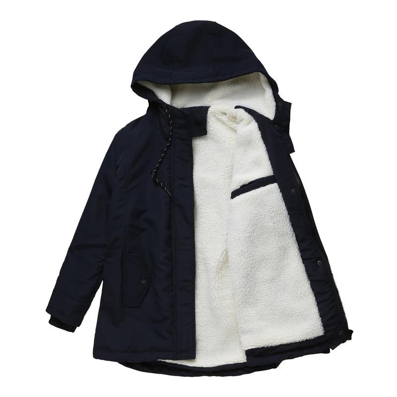 AMINA™ - Manteau d'Hiver Épais avec Capuche et Doublure Matelassée pour la Chaleur Hivernale