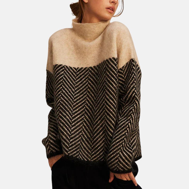 Eva - Pull Tricot Chevron