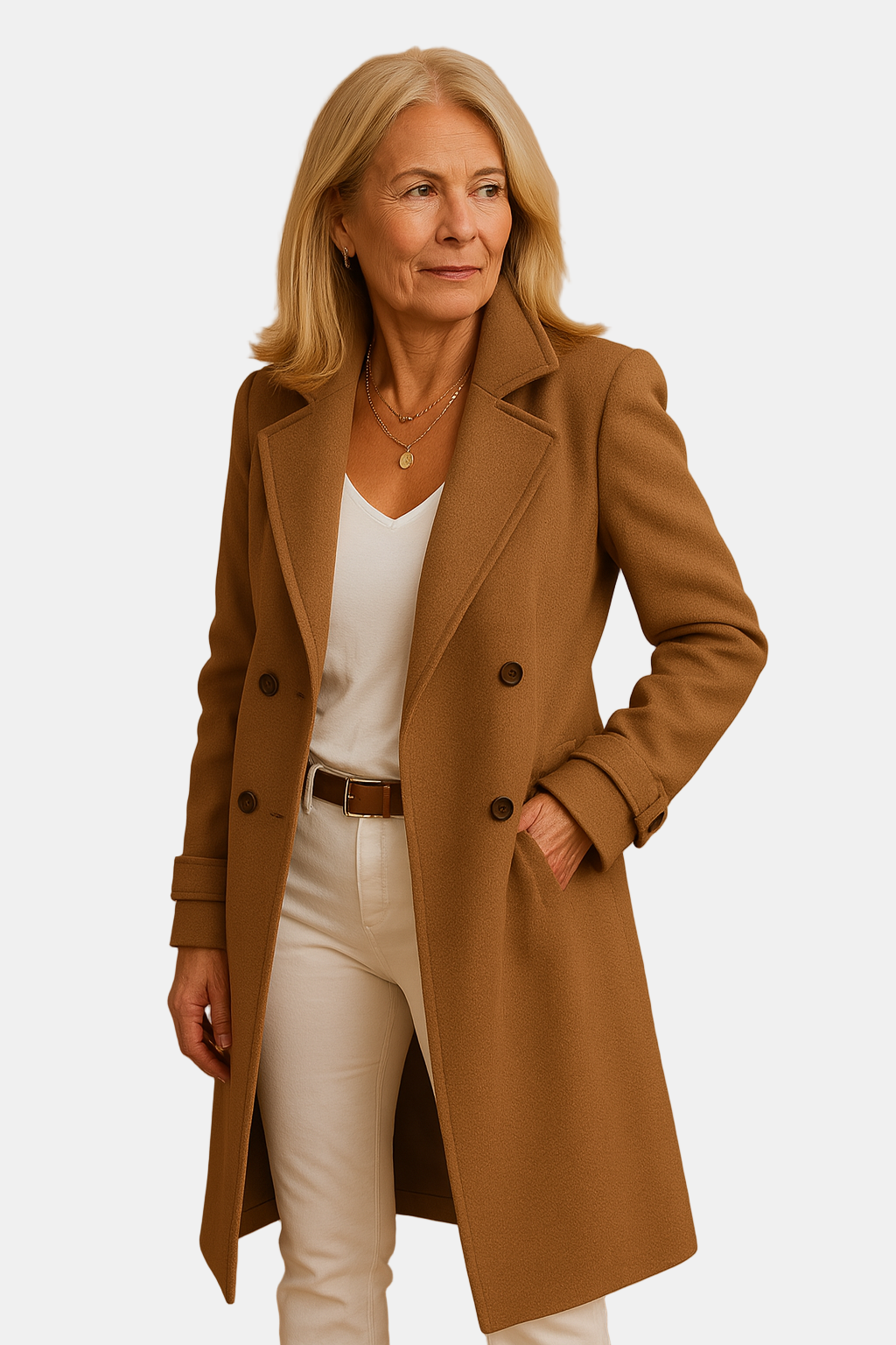 Zoe | Manteau Long Boutonné