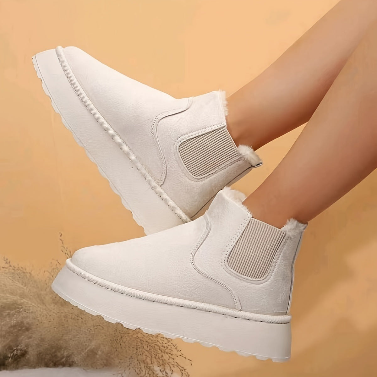 VERLIE™ - Comfy Faux Suede Slip-On Snow Short Boots