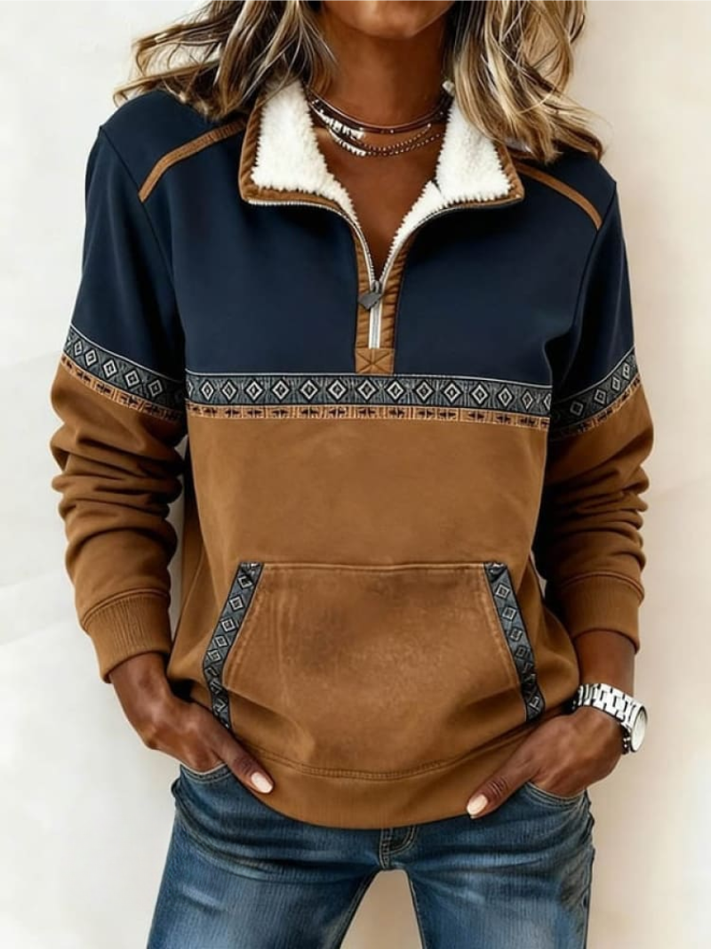 Chantal – Pull confortable à fermeture éclair